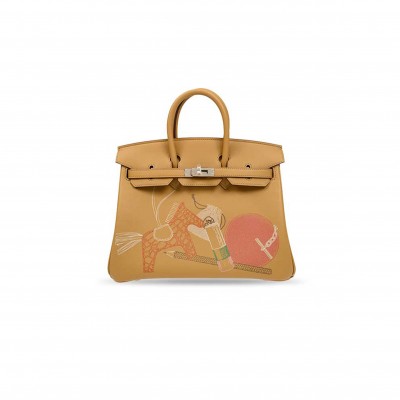 HERMES MASTER BIRKIN 25 SWIFT PALLADIUM HARDWARE (25*20*13cm) 